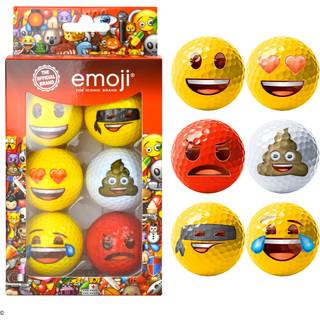 Emoji 6 Pack Fun Golf Balls
