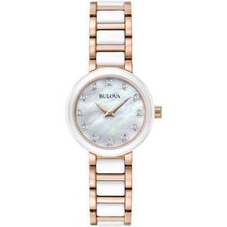 Bulova 98D160 Diamond Sort/Gul guldtonet stål Ø40 mm