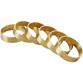 Broste Copenhagen Ring servietring 6 stk mat messing
