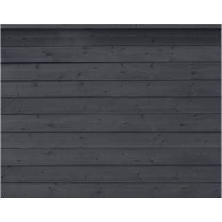 PLUS Klink profilhegn, sort/nåletræ - 174 x 129 cm