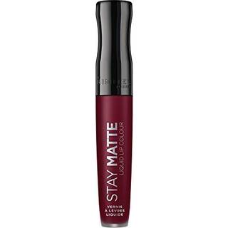 Rimmel London Stay Matte Liquid Lip Color med fuld dkning Kyssikker vandtt mat lbestift-formel, der varer 12 timer - 810 Plum This Show .21oz
