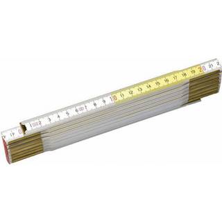 STANLEY 0-35-458 Tommestok Træ, hvid/gul, 2 m