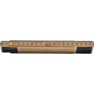 Tommestok 82-2-12 gradering mm/DK tomme, 2 m med 12 led