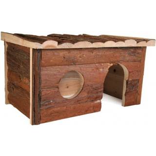 Trixie Natural Bark Wood House Jerrik Small Animals Guinea Pigs Small Rabbits 40x23x20cm