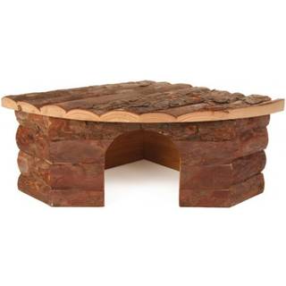 Trixie Jesper corner house dwarf rabbits bark wood 42 × 15 × 30/30 cm