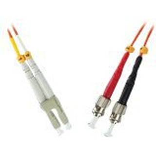 MicroConnect LC-ST Multimode duplex OM3 optisk kabel | 5,00 meter | PRIS-MATCH