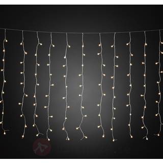 Konstsmide Christmas udendørs mikrolysgardin med 400 lys MICRO, Klar/gennemsigtig, Plast