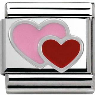 Nomination Pink And Red Double Heart