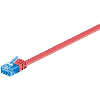 MicroConnect U/UTP CAT6A 1M sort flad, V-UTP6A01S-FLAT