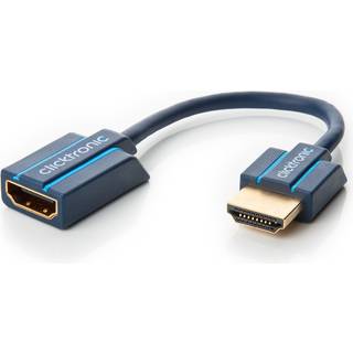 Clicktronic HDMI flex adapter (HDMI Type A han - hun) | 10 cm | PRIS-MATCH