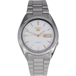 Seiko 5 Automatic White Dial Stainless Steel Bracelet Men's Watch SNXG47K1