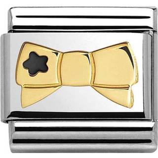 Nomination Classic - Emaille, Gold - Schleife mit Stern - 030285/42 - bicolor
