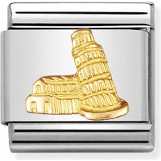 Nomination Leaning Tower Of Pisa Charm - Stainless Steel - Gold