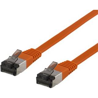 DELTACO Tough Flat CAT.6A U/FTP Patch Cable, 28AWG, 1.5m, black