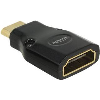 DeLOCK Mini HDMi til HDMI adapter - 4K Ultra HD / 3840x2160 60Hz - Sort