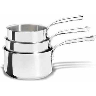 de Buyer Milady 3-teiliges Stielkasserollen Set - Edelstahl mit Kapselboden - Silber