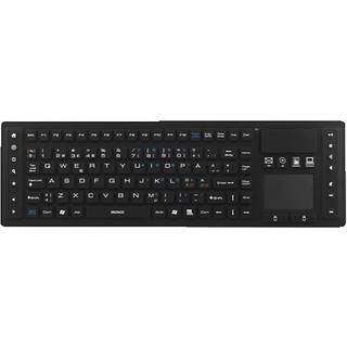 Deltaco Wireless Keyboard with touchpad silicone. - Tastatur - Nordisk - Sort