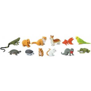 Safari Ltd. Pets Toob - 12 figurer af husholdningsk?ledyr - uddannelsesm?ssige leget?jsfigurer for drenge piger og b?rn i alderen 3+