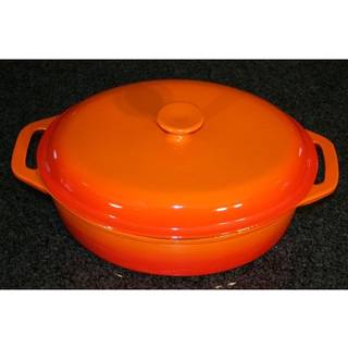 Oval emalje-gryde 6,5L