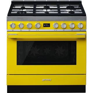 Smeg CPF9GPYW Portofino gaskomfur, gul