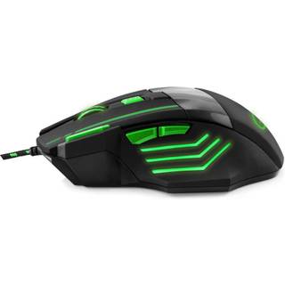 Esperanza MX201 WOLF - mouse - USB - green - Mus - Optisk - 7 knapper - Grøn