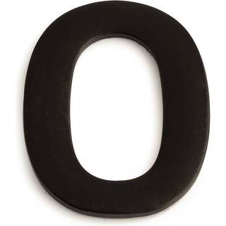 Habo husnummer 0, 50 mm, sort
