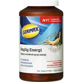 Ginseng, magnesium og B-vitaminer (På lager i varehus)