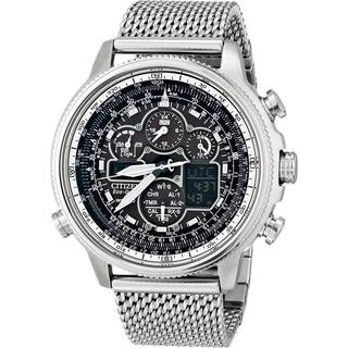 Citizen Promaster JY8030-83E Navihawk A-T Eco-Drive Mesh Bracelet Watch - W3789