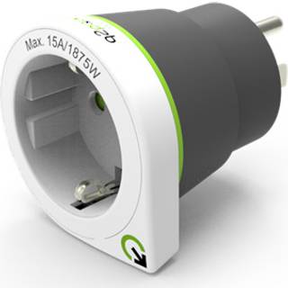 Q2 Power EU til USA Rejseadapter - Hvid / Sort