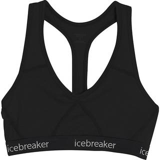 Icebreaker Women's Sprite Racerback Bra Black, Black/Black, XS