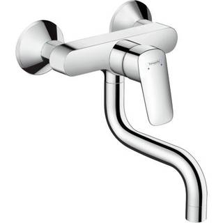 Hansgrohe Logis 1-grebs køkkenarmatur for væg, Krom