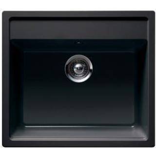 Intra Nemo køkkenvask 570x510 mm med strainer. N100. Sort Granit
