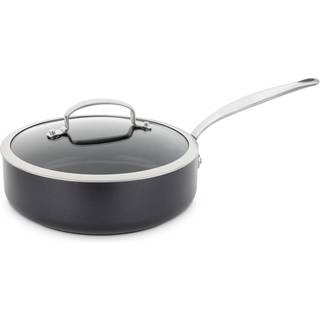 Greenpan Barcelona Traktorpande Med Låg 28 Cm - Traktørpander & Sauterpander Sort - CC000861-001