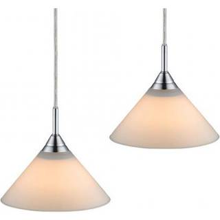 Halo Design Skomager pendelsæt, Ø19 cm, 2 x E14, opal/krom