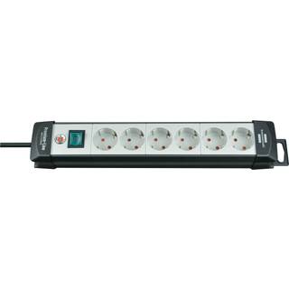 BRENNENSTUHL 6-fack ,3m cable Svart/Vit