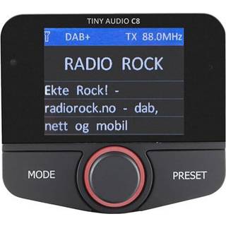 Tiny Audio C8 - DAB+/DAB/FM-adapter m. Bluetooth
