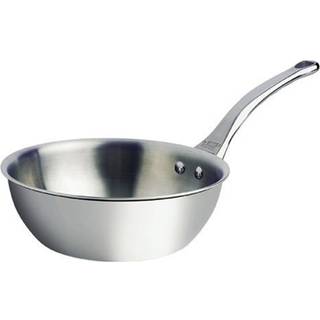 de Buyer Affinity Sauteuse konisch 24 cm / 3,0 L - Edelstahl-Mehrschichtmaterial - Silber