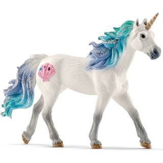 Schleich 70571 Sea Unicorn Stallion - Håndmalet, pædagogisk figur til fantasifuld leg (fra 3 år)