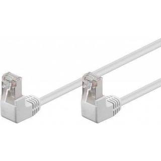 Cat 5e F/UTP vinklet Netværkskabel - Hvid - 1 m