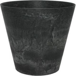 Artstone Claire Rund krukke - Sort - Ø32 cm