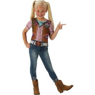 Cowgirl T-Shirt udklædningstøj til børn(Str. 116/M)