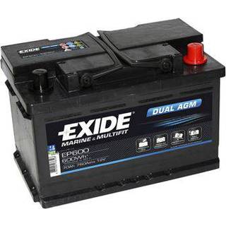 Exide Marine og Leisure EP600 DUAL AGM Batteri - 12V 70Ah (20h)