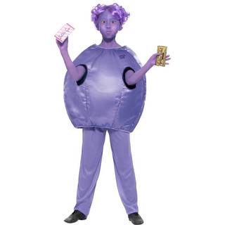 Roald Dahl Deluxe Violet Beauregarde-kostume, licenseret udklædning, alder: 10-12 år