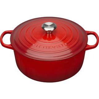 Le Creuset Bräter Signature Rund Gusseisen Kirschrot 18cm