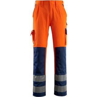 MASCOT SAFE COMPETE Olinda arbejdsbukser med knælommer, hi-vis orange/antracit - 82C58