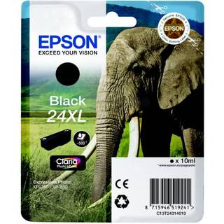 Epson 24XL - Black Ink - Blækpatron Sort