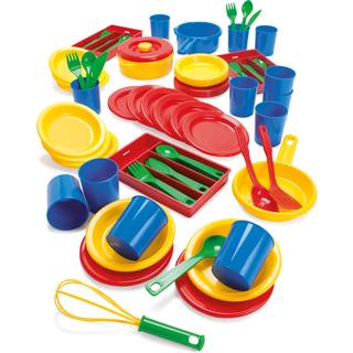 Legeservice, Spisestel i plast fra Dantoy - 82 dele.