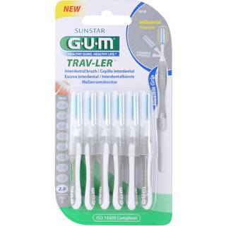 GUM Mellemrumsbørster TravLer Passage 2,0 (ISO 6) - 6 stk