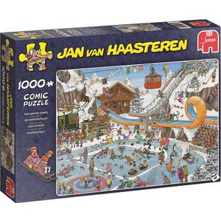 Jan van Haasteren Vintersport -puslespil, 1000 brikker
