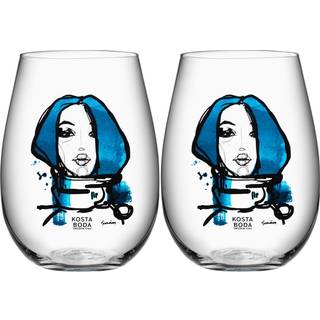 Kosta Boda All About You Drinks 57 Cl 2-pak Miss You - Tumblers Glas Blå - 7091530
